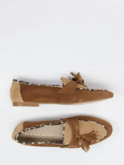 Andrea Puccini – Slipper aus Veloursleder braun