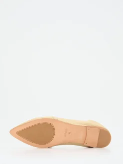 Andrea Puccini – Slipper aus Lammleder in Beige