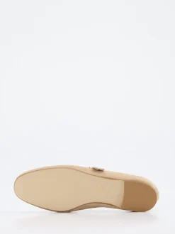 Andrea Puccini – Spangenpumps aus Veloursleder beige
