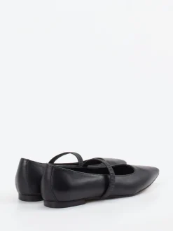 Andrea Puccini – Spangenpumps aus Lammleder Schwarz