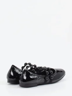 Andrea Puccini – Spangenpumps aus Lackleder Schwarz