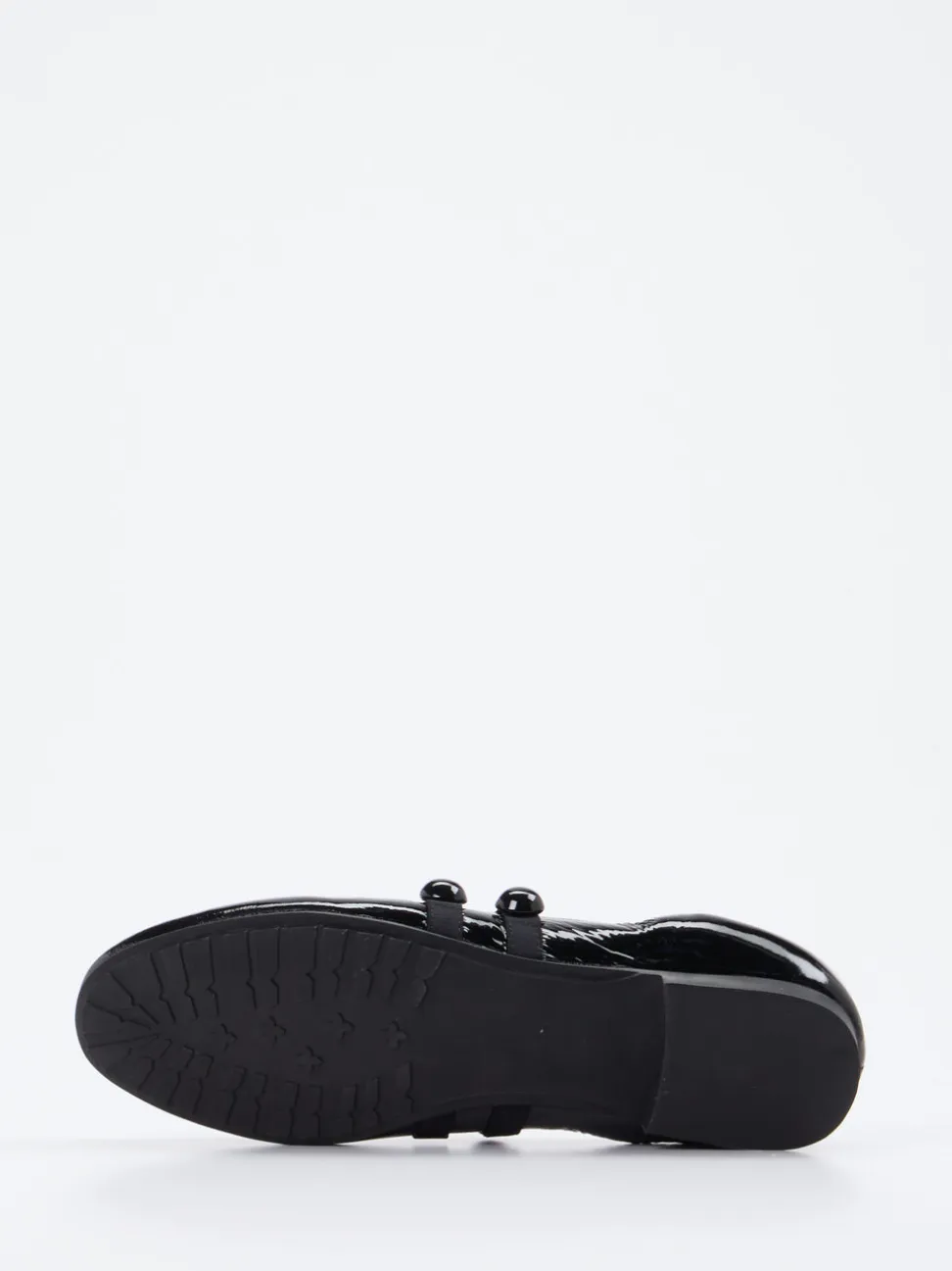 Andrea Puccini – Spangenpumps aus Lackleder Schwarz