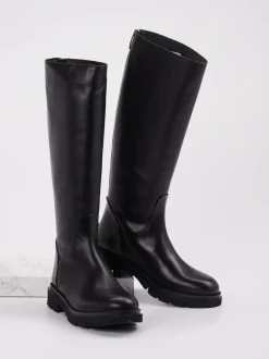 Andrea Puccini – Stiefel aus Kalbleder schwarz