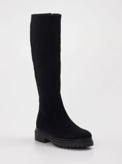 Andrea Puccini – Stiefel aus Veloursleder schwarz