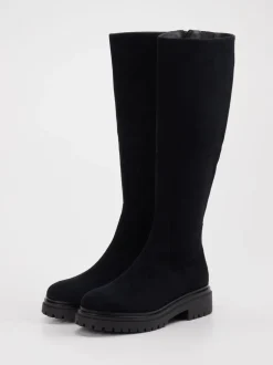 Andrea Puccini – Stiefel aus Veloursleder schwarz