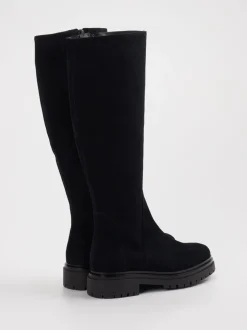 Andrea Puccini – Stiefel aus Veloursleder schwarz