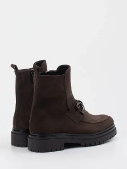 Andrea Puccini – Stiefeletten aus Veloursleder braun