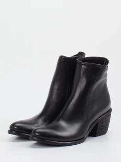 Andrea Puccini – Stiefeletten aus Kalbleder Schwarz
