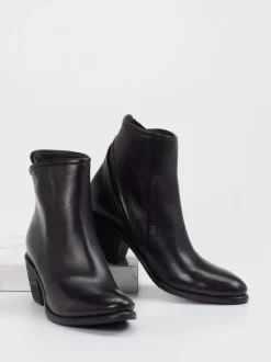 Andrea Puccini – Stiefeletten aus Kalbleder Schwarz