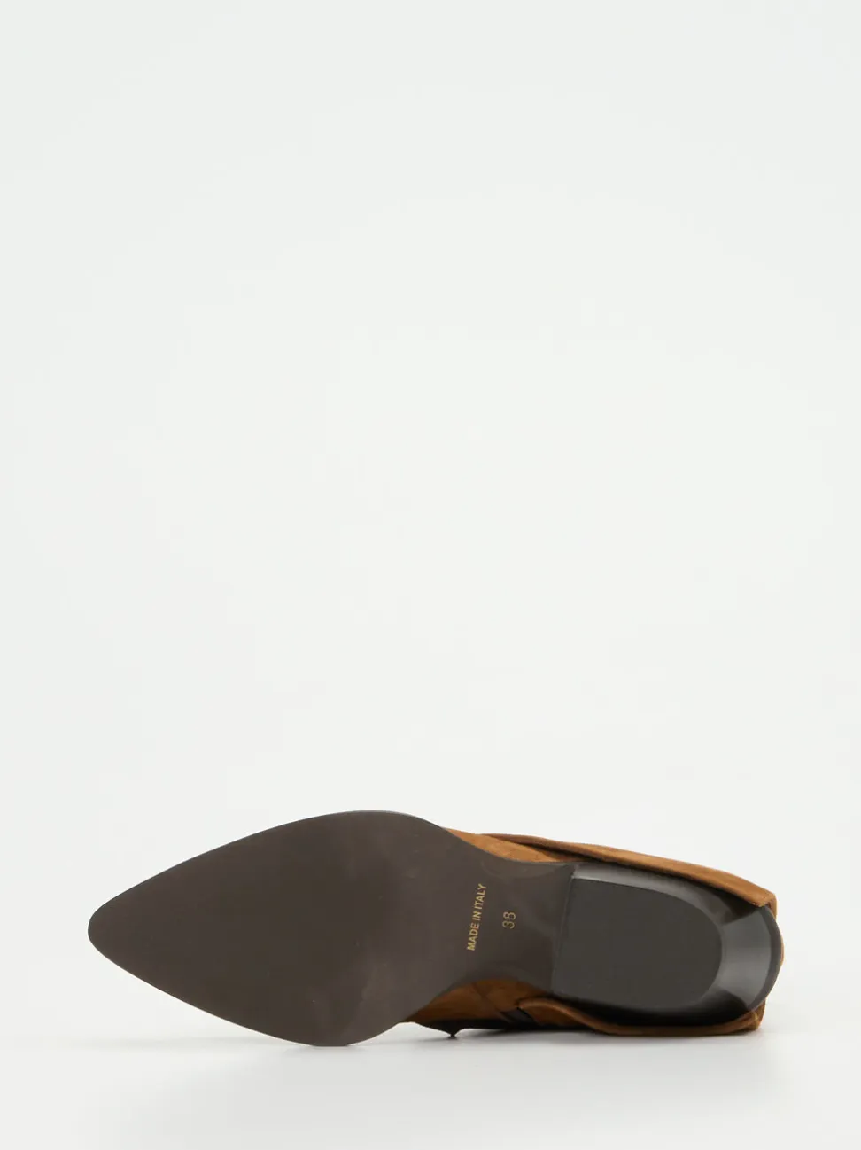 Andrea Puccini – Stiefeletten aus Veloursleder Cognacbraun