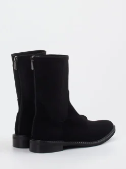 Andrea Puccini – Stiefelette aus Veloursleder schwarz