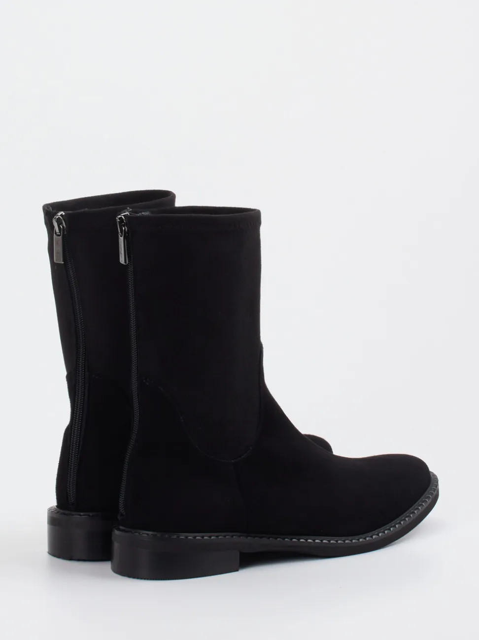Andrea Puccini – Stiefelette aus Veloursleder schwarz