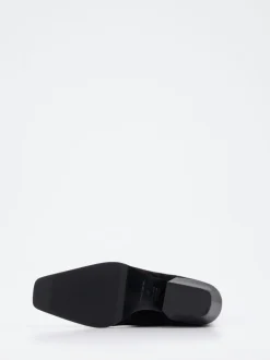Andrea Puccini – Stiefeletten aus Veloursleder schwarz