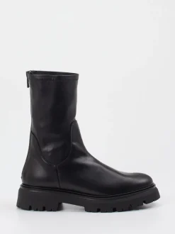 Andrea Puccini – Stiefeletten aus Lammleder Schwarz