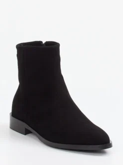 Andrea Puccini – Stiefeletten aus Veloursleder schwarz