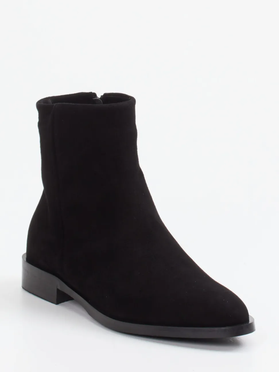 Andrea Puccini – Stiefeletten aus Veloursleder schwarz