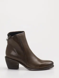 Andrea Puccini – Stiefelette aus Leder in Dunkelbraun