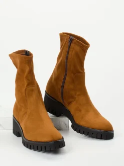 Andrea Puccini – Stiefeletten aus Stretch mit Profilsohle