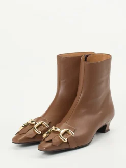 Andrea Puccini – Stiefeletten aus Lammleder kastanienbraun