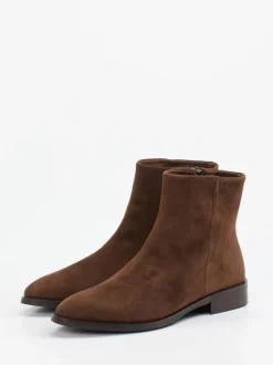 Andrea Puccini – Stiefeletten aus Veloursleder braun