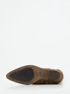Andrea Puccini – Western-Boots aus Veloursleder Braun