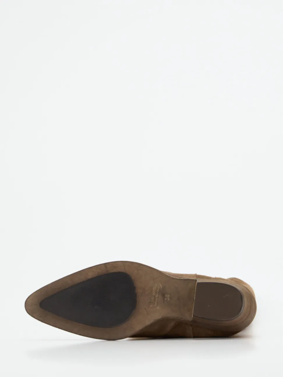 Andrea Puccini – Western-Boots aus Veloursleder Braun