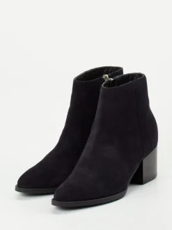 Andrea Sabatini – Ankle Boots aus Veloursleder blau