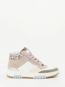 Andrea Sabatini – High-Top Sneaker aus Kalbleder Pastell