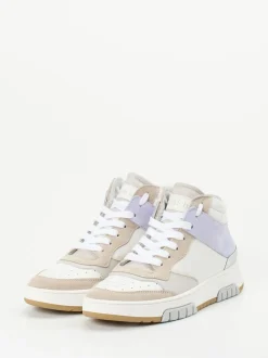 Andrea Sabatini – High-Top Sneaker aus Kalbleder Offwhite