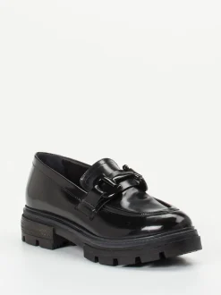 Andrea Sabatini – Loafer aus Hochglanzleder schwarz