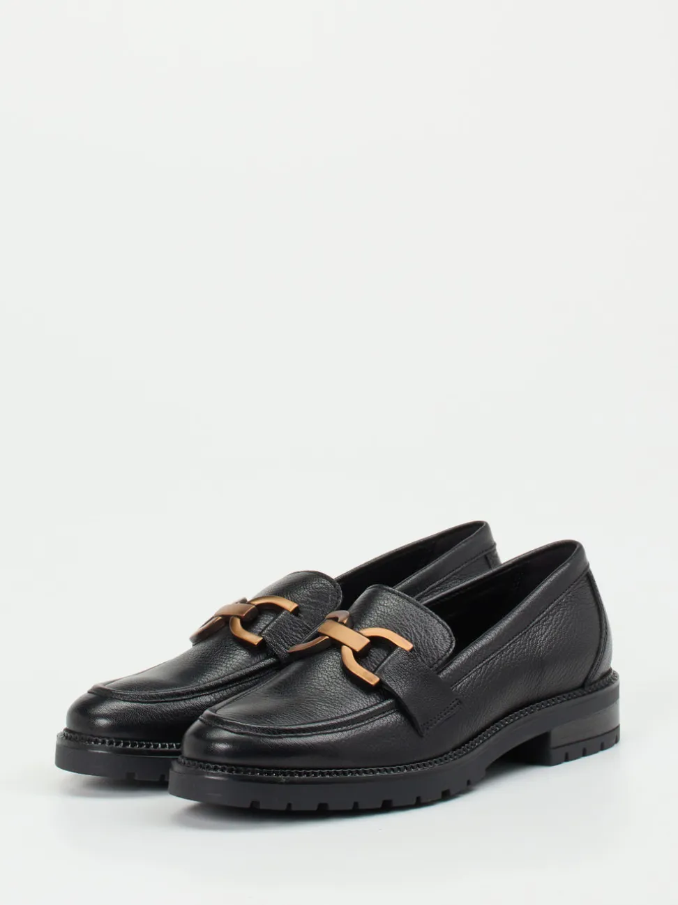 Andrea Sabatini – Loafer aus Ziegenleder schwarz