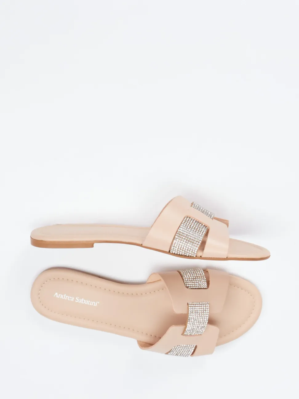 Andrea Sabatini – Pantolette aus Kalbleder Nude-Rosa