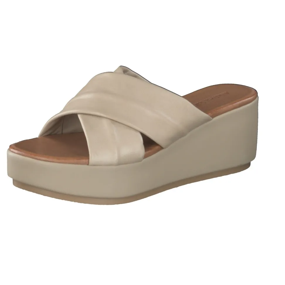 Andrea Sabatini – Plateau-Pantolette aus Kalbleder Beige