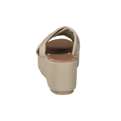 Andrea Sabatini – Plateau-Pantolette aus Kalbleder Beige