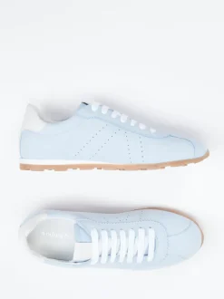Andrea Sabatini – Retro-Sneaker aus Nubukleder Pastellblau