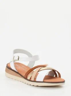Andrea Sabatini – Riemchensandalen aus Leder multicolor