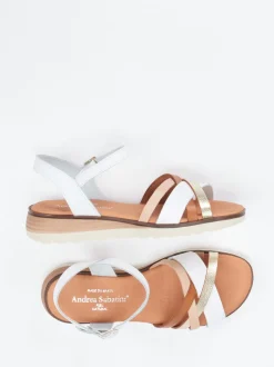 Andrea Sabatini – Riemchensandalen aus Leder multicolor