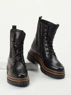 Andrea Sabatini – Schnürboots aus Kalbleder Schwarz