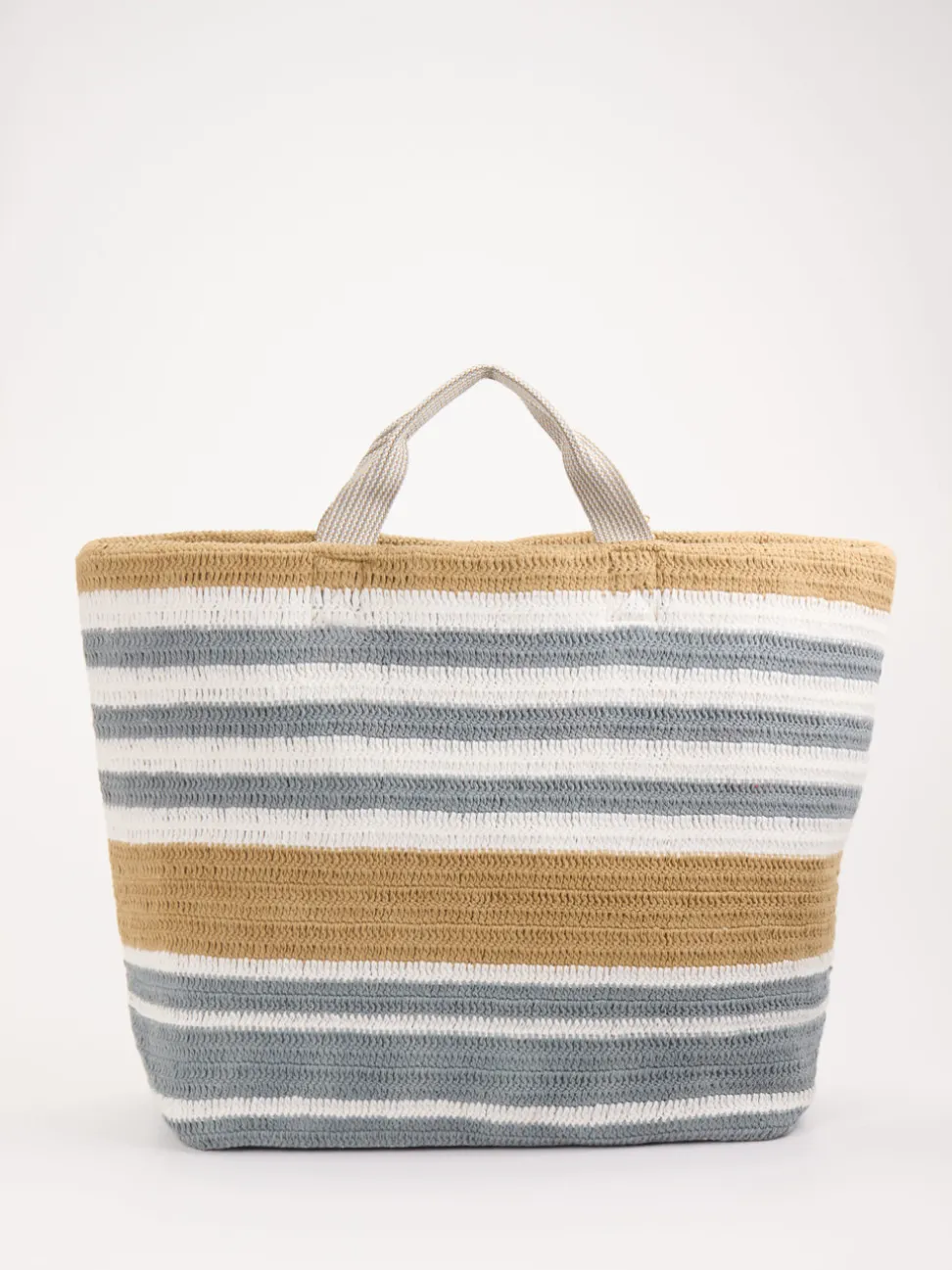 ANOKHI – Shopper aus Textil im Streifen-Design