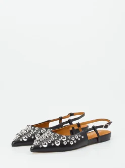 Apepazza – Slingpumps aus Glattleder Schwarz