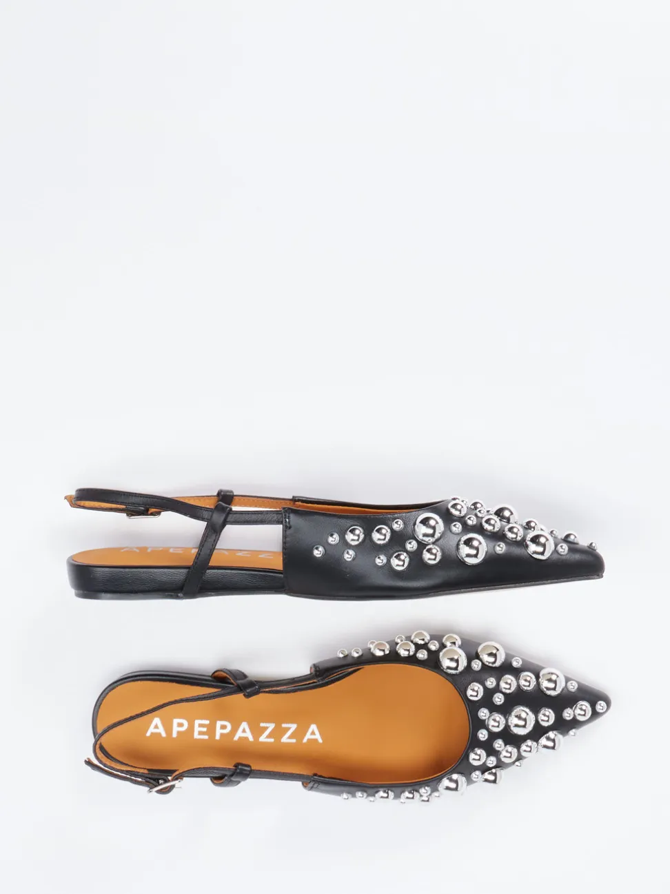Apepazza – Slingpumps aus Glattleder Schwarz
