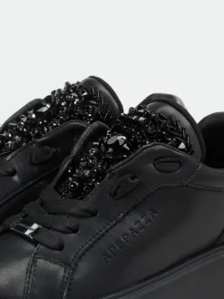 Apepazza – Sneaker aus Glattleder Schwarz