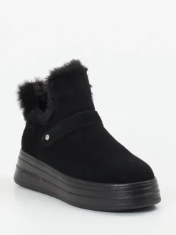 Apepazza – Stiefeletten aus Veloursleder schwarz