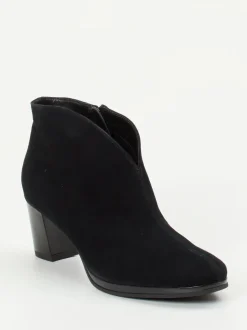 Ara – Ankle Boots aus Veloursleder Schwarz