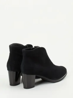 Ara – Ankle Boots aus Veloursleder Schwarz