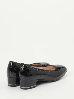Ara – Blockabsatz-Pumps aus Lackleder Schwarz