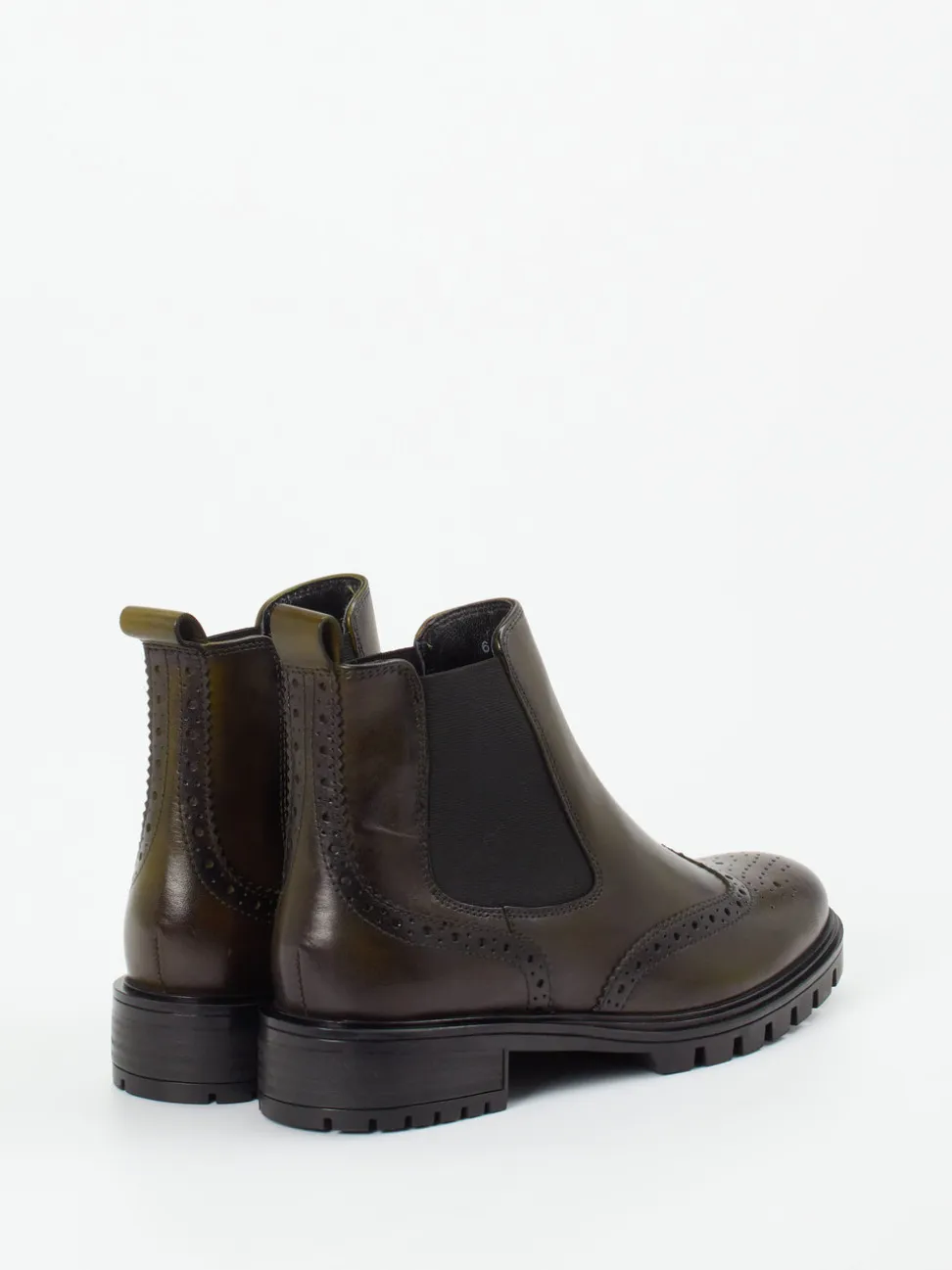Ara – Chelsea-Stiefelette aus Kalbleder olivgrün