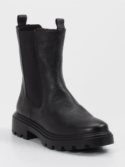 Ara – Chelsea-Stiefelette aus Kalbleder Schwarz