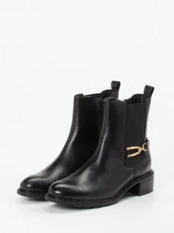 Ara – Chelsea-Stiefelette aus Kalbleder Schwarz