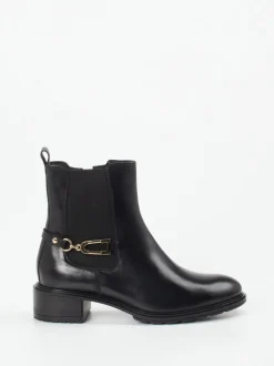 Ara – Chelsea-Stiefelette aus Kalbleder Schwarz